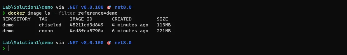 比對兩個 Artifact 的尺寸