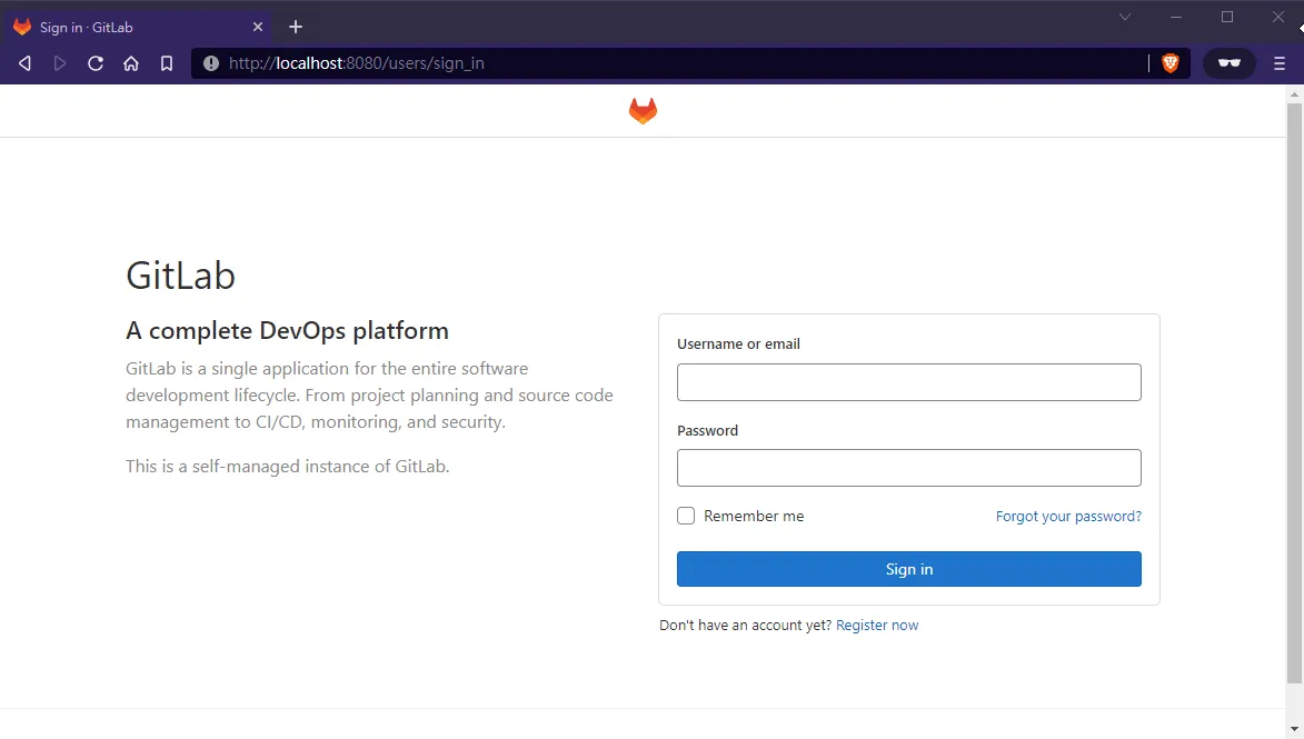 GitLab sign-in