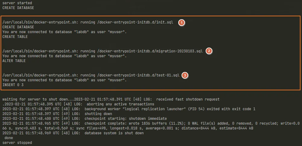 初始化資料庫 schema 時，也一併加入測試資料