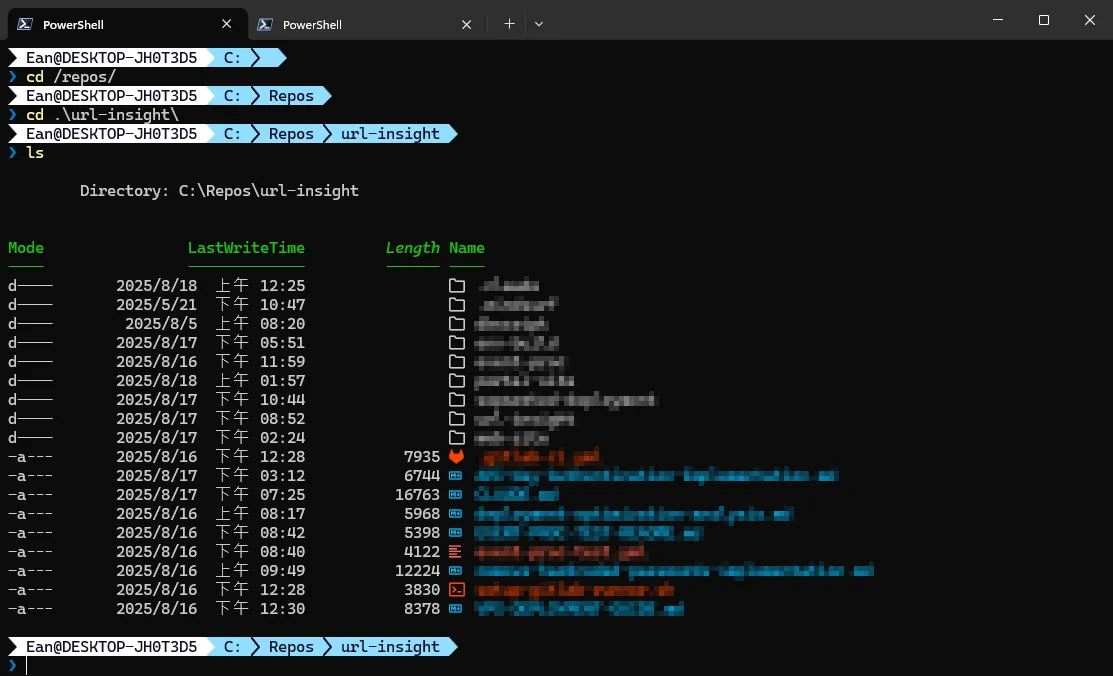 設定後的 Windwos Terminal 畫面